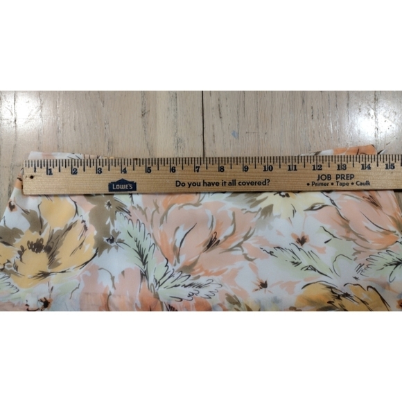 Ann Taylor Loft tiered floral silk skirt with side zip - Picture 6 of 9